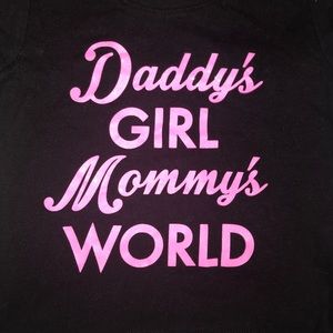Daddy’s girl Mommy world shirt